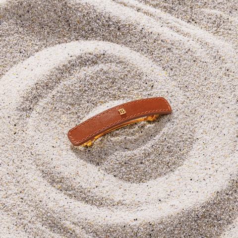 Balmain Hair Riviera Barrette Cognac Large (SS23)